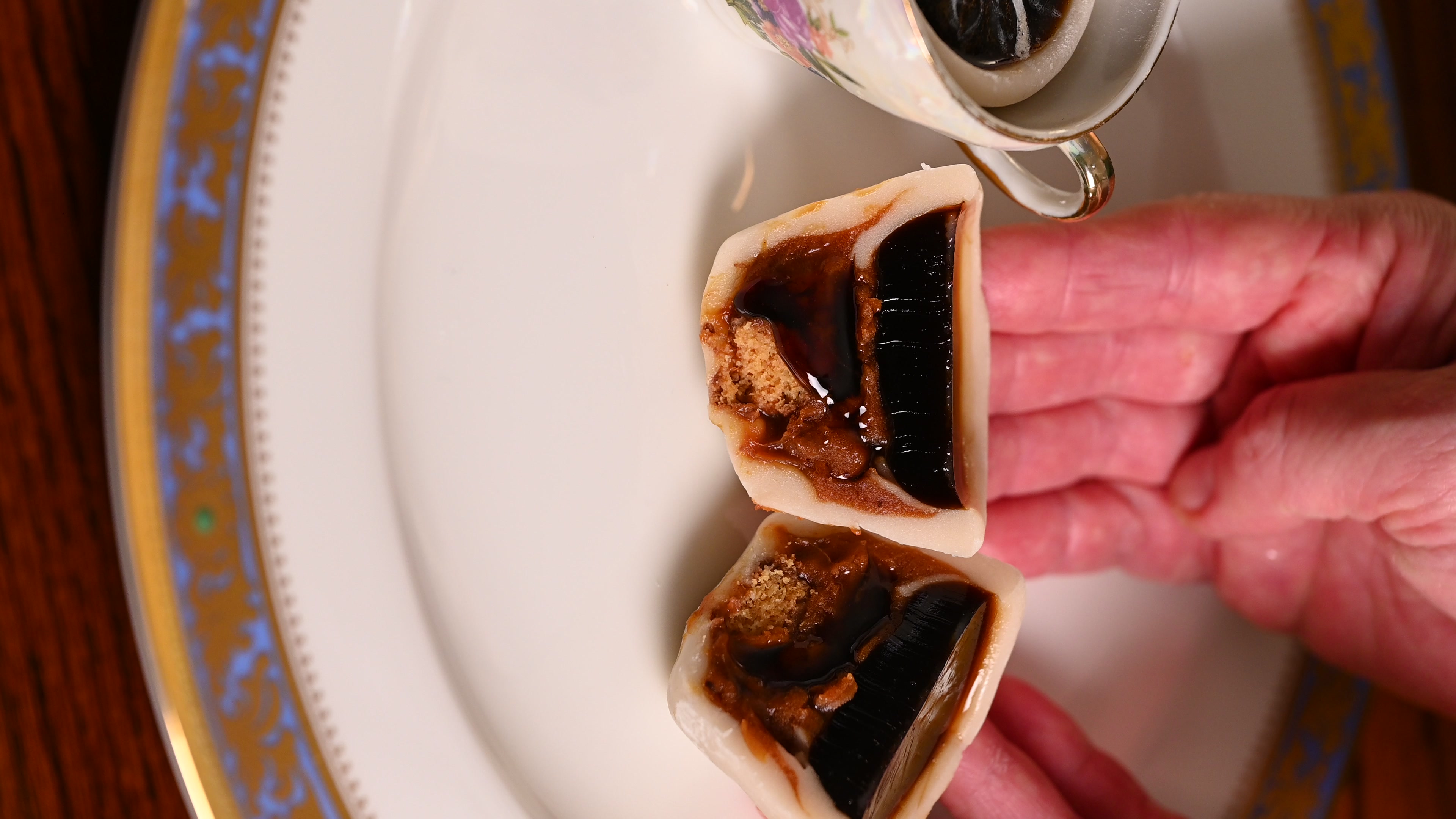 スイーツ練り切りの断面